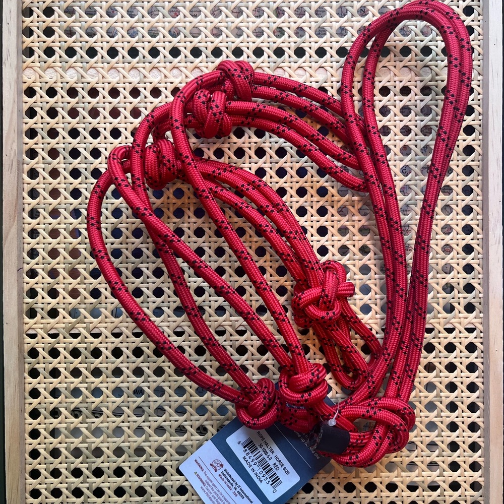 Tough 1 Red Rope Halter - Picture 4 of 4